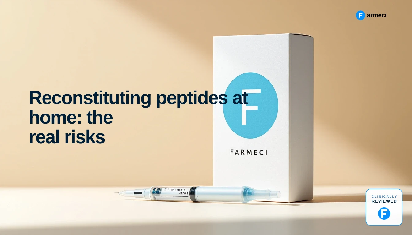 Reconstituting peptides at home: the real risks — Farmeci guide