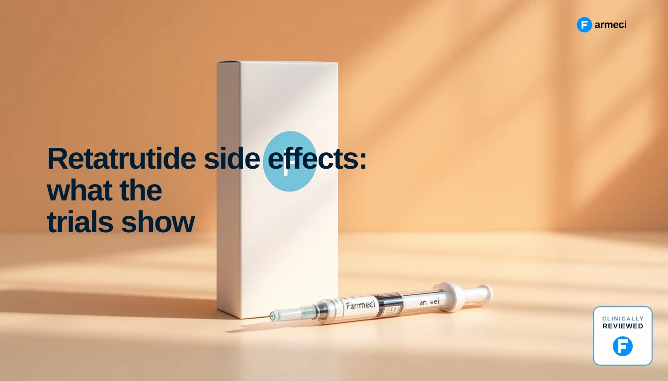 Retatrutide side effects: what the trials show — Farmeci guide