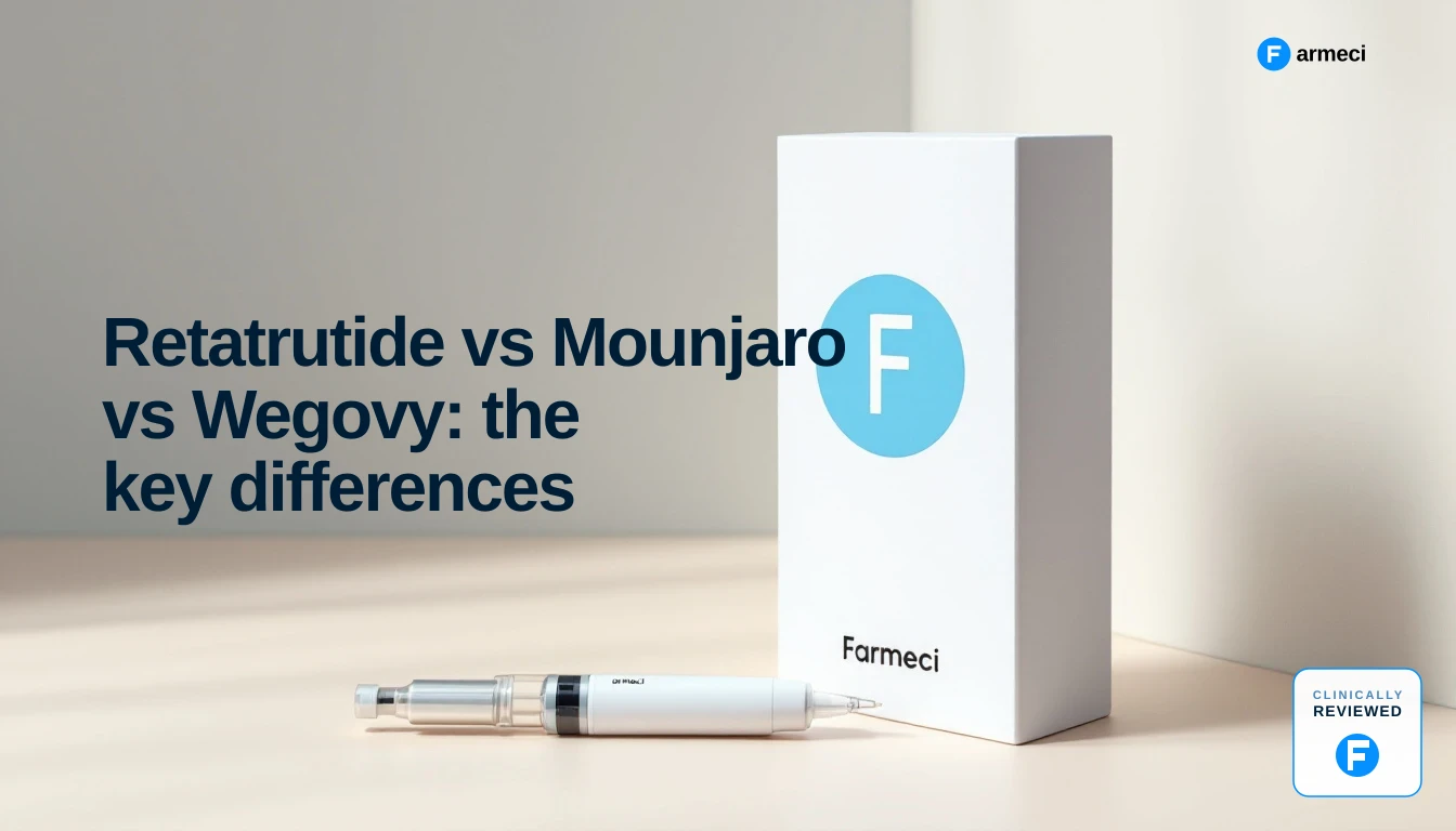 Retatrutide vs Mounjaro vs Wegovy: the key differences — Farmeci guide