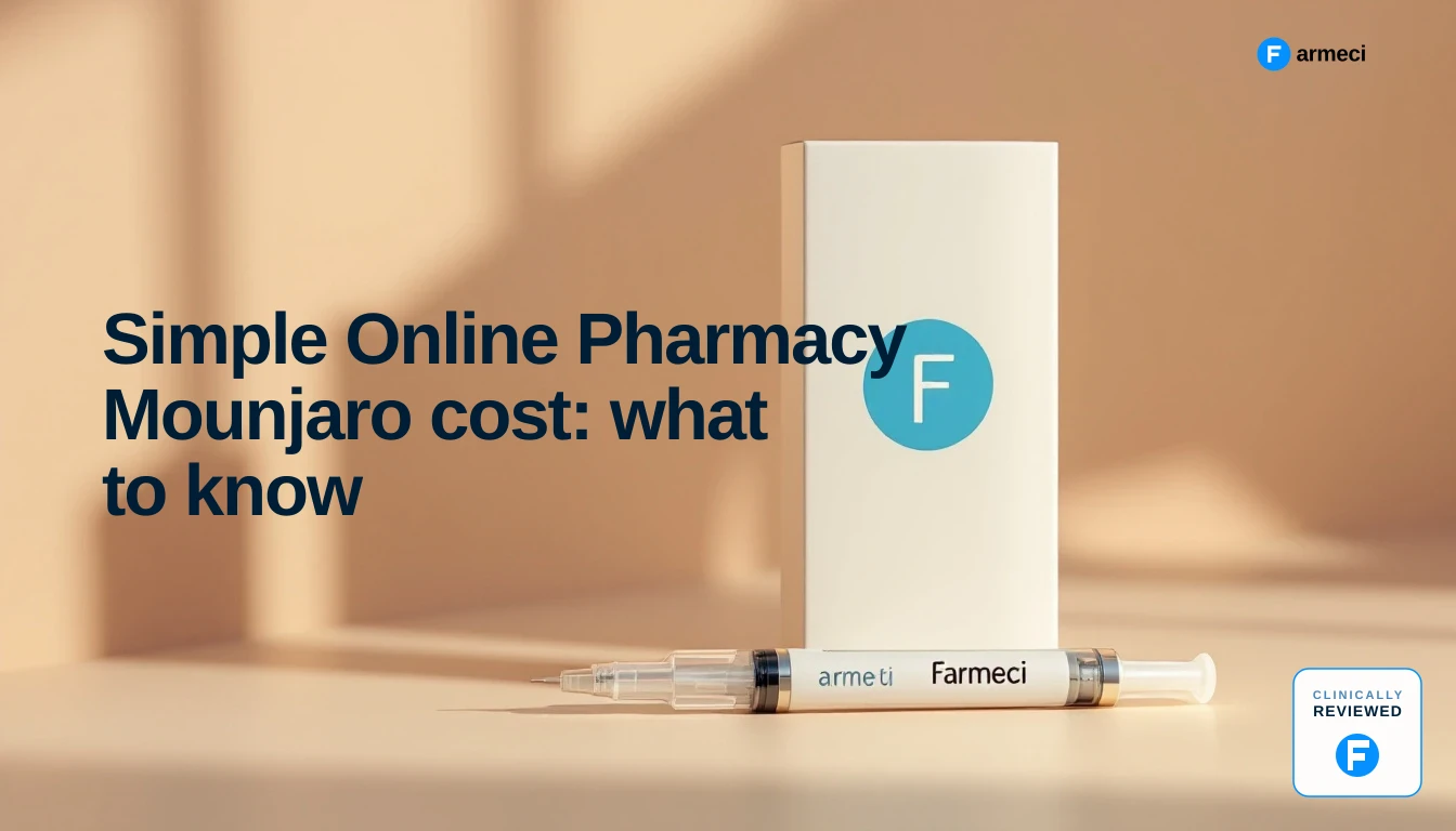Simple Online Pharmacy Mounjaro cost: what to know — Farmeci comparison guide