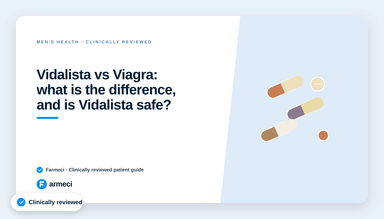 Vidalista vs Viagra: an unlicensed tadalafil brand compared with licensed UK erectile dysfunction medicines