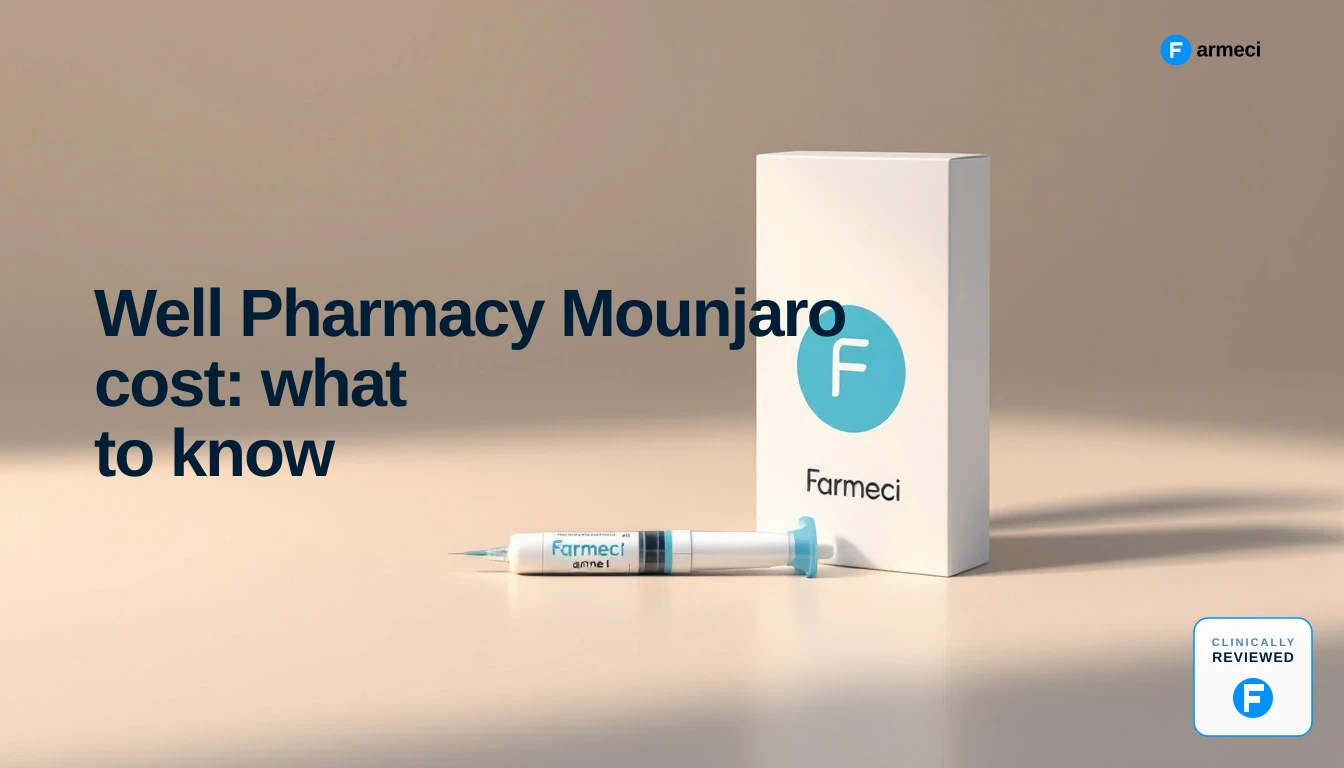 Well Pharmacy Mounjaro cost: what to know — Farmeci comparison guide